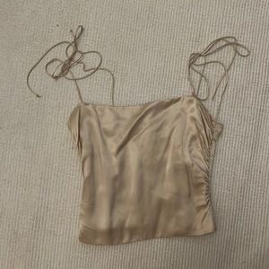 Reformation Lucrezia Silk Top